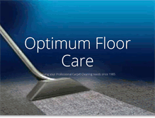 Tablet Screenshot of optimumfloorcare.com